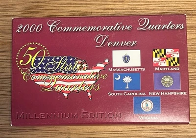 2000 Commemorative Quarters Denver Mint Set - Image 1 of 4