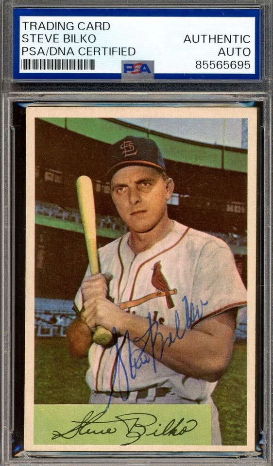 Steve Bilko PSA DNA Vintage Signed 1954 Bowman Autograph - Image 1 of 1