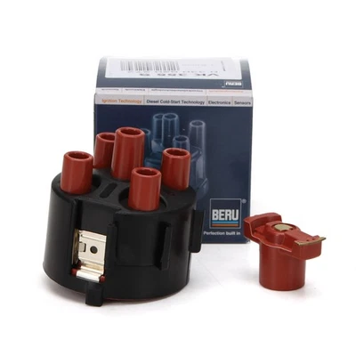 BERU Verteilerkappe + BREMI Finger für VW GOLF 2 PASSAT B2 B3/B4 1.6 1.8 - Bild 1 von 3