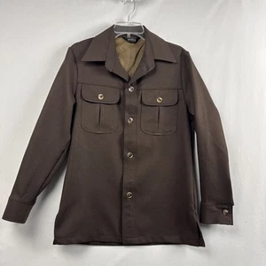 Vintage 70er JC Penney Disco Freizeitjacke Braun Herren Gr. Small Retro - Bild 1 von 11