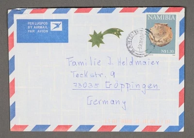 MayfairStamps Namibia 1989 to Goppingen Germany Air Mail Cover aau_85189 - Image 1 of 2