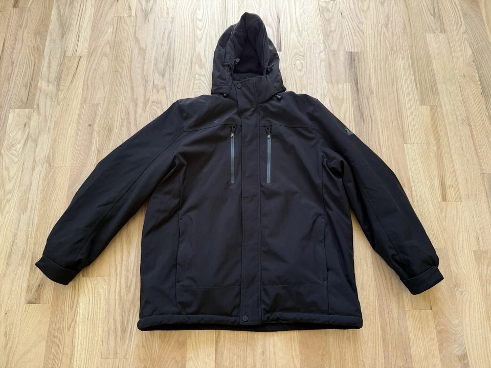 ZeroXPosur Chaqueta de Invierno Abrigo Negro Chaqueta Con Capucha PARA HOMBRES XXL Pesado Foto 1 de 4