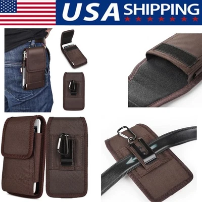 Funda Vertical para Teléfono Celular para iPhone Samsung Cartera Estuche con Clip para Cinturón Foto 1 de 4