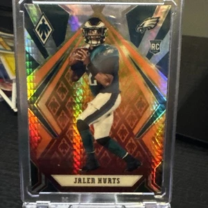 2020 Panini Phoenix Jalen Hurts Fire Burst RC #114 Philadelphia Eagles - Picture 1 of 6