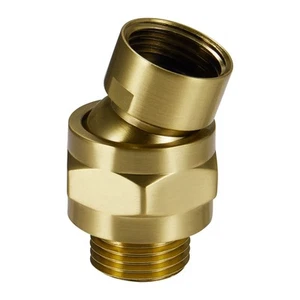 Solid Brass Shower Head Swivel Ball Adapter, Adjustable Shower Arm Extension ... - Picture 1 of 8