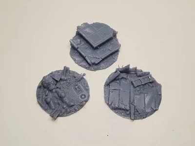 Bases personalizadas impresas en 3D Warhammer 40K 50 mm x3 Foto 1 de 4