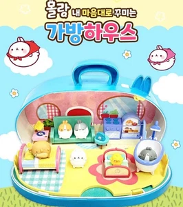 Juego Molang Bag House + 6 figuras / juguete coreano / lindo juego de rol - Imagen 1 de 7