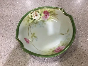 Hand Painted Nippon Bowl Gold& Green - Picture 1 of 12