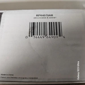 DELTA RP64070 Trinsic 8" Escutcheon Deck Plate Replacement 10.5" Arctic Stainles - Picture 1 of 3