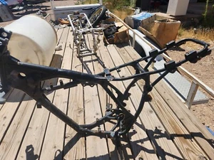 84 85 KAWASAKI TECATE OEM FRAME WITH FOOT PEGS - Picture 1 of 2