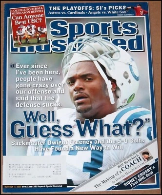 10/17/2005 Sports Illustrated Dwight Freeney Colts Sidney Crosby Houston Astros - Изображение 1 из 4