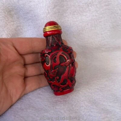 中国古代罕见手工雕刻鼻烟瓶 — 第 1/4 张图片