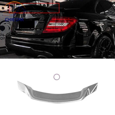 ABS For 2008-2014 Mercedes Benz W204 C250 C300 63 Rear Spoiler Wing Carbon Style - Imagem 1 de 4