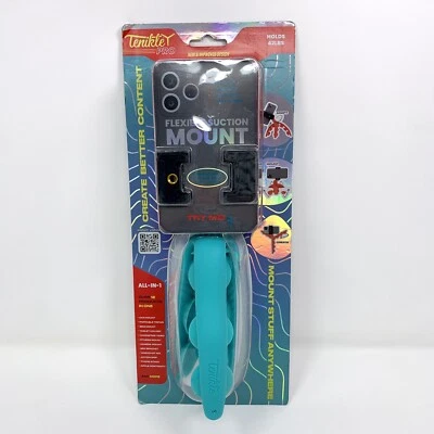 Tenikle Pro Flexible Tripod Bendable Suction Cup Camera & Phone Mount Teal - Image 1 of 4