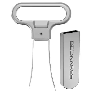 Ah So Wine Opener Stainless Steel Wine Bottle Opener Effortless Cork Removal Wit - Picture 1 of 6
