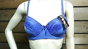 'Wei Nong Hao' Bra sz 34/75D Style 1359 Purple Padded Underwire NWT B-65 - Picture 1 of 9