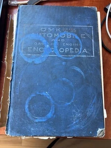 Dykes Automóvil y Motor de Gasolina Enciclopedia 1918 8vo Manual de Tienda Dique - Imagen 1 de 10
