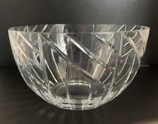 Rogaska Crystal Serving Bowl Signed 7"x 4" Galleria Cut
