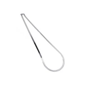 Collana catena a spina di pesce piatta in argento sterling 925 massiccio italiano 4 mm - Foto 1 di 6