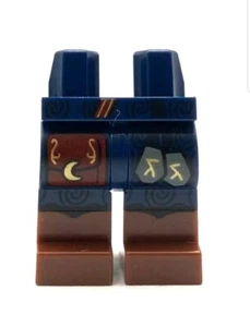 Lego New Minifigure Dark Blue Legs with Reddish Brown Lower Legs Piece - Picture 1 of 1