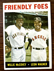 1964 Topps #41 Friendly Foes - Willie McCovey, Leon Wagner  EX 💥⚾💥