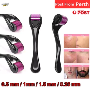 540 Titanium Micro Needle Derma Roller Beard Hair Regeneration Skin Care Roller - Picture 1 of 7