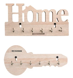 Wandmontage Key & Home Design dekorativ 6 Haken Holz Schlüsselhalter von Red Rainbow - Bild 1 von 29