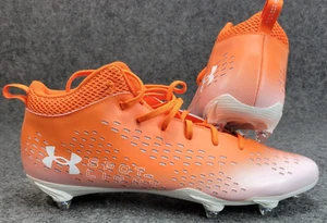 Under Armour Football Cleats Mens 15 Orange NFL Training Spotlight Lux MC 2.0 - Picture 1 of 13