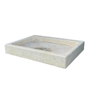 Heiß IN Stein Waschbecken Brunnen Garten Design Garden Stone 65x50cm H 10cm - Bild 1 von 3