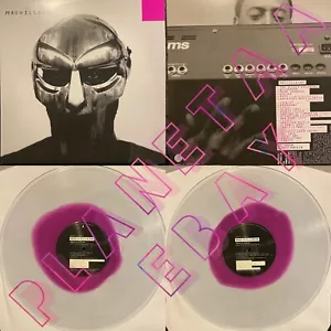 MF DOOM & Madlib Madvillain Madvillainy Clear Magenta Colored Vinyl Stones Throw - Picture 1 of 5