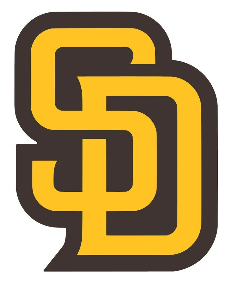San Diego Padres MLB Weather Resistant Vinyl Die Cut Sticker Decal 01 - Image 1 of 1