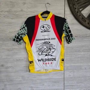 Vomax 2006 Subaru Wild Ride Inpls Zoo Men’s Zip Cycling Jersey S 100% Polyester - Picture 1 of 6