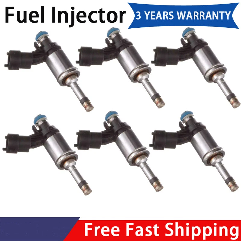 Inyector de combustible 6 piezas FJ1117 para Ford Taurus Lincoln MKT 2011-2017 3,5 L V6 Turbo Foto 1 de 4