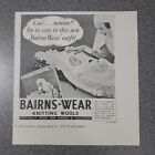 Bairns Wear knitting Wools 1935 Small Print Advert