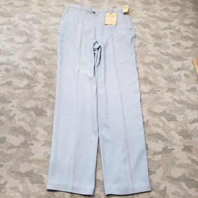Tommy Bahama Pants Womens 10 Blue Pockets Straight Leg Silk NWT Cayman Classic - Image 1 of 4