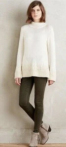 New! S NWOT Anthropologie Sleeping on Snow Wool Blend Pocket Sweater - Picture 1 of 6