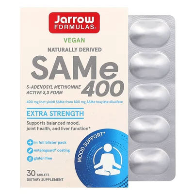 Jarrow Formulas, SAMe 400, 400 mg, 30 Tablets, Expiry: 01/2027 - Image 1 of 2