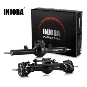 INJORA +4mm Planet Axles w/ Double Joint Shaft,Brass Steering Knuckles for SCX24 - Picture 1 of 23