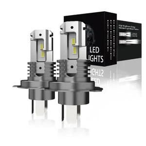 AJHGFOW H4 9003 Super White 5000LM Kit LED Headlight Bulbs High Low Beam Combo 2 - Picture 1 of 11