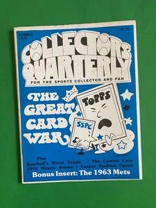 Revista trimestral de coleccionistas de verano 1976 con 18 tarjetas insertadas SSPC 1963 NY METS - Imagen 1 de 4