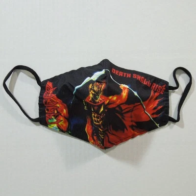 CANCER Death Shall Rise FACE MASK Band Logo - Image 1 of 4