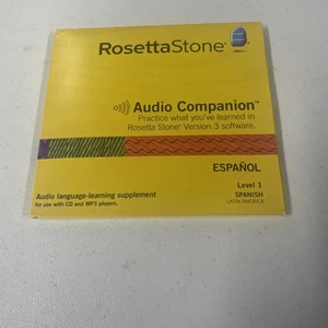 Rosetta Stone Spanish Español Level 1-4 Audio Companion CDs Software USED - Picture 1 of 9