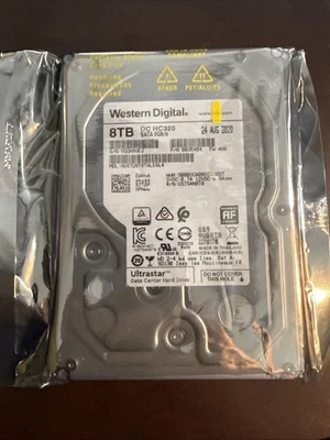 Western Digital Ultrastar DC HC320 8TB 7.2K SATA 3.5" HDD HUS728T8TALE6L4 - Image 1 of 2