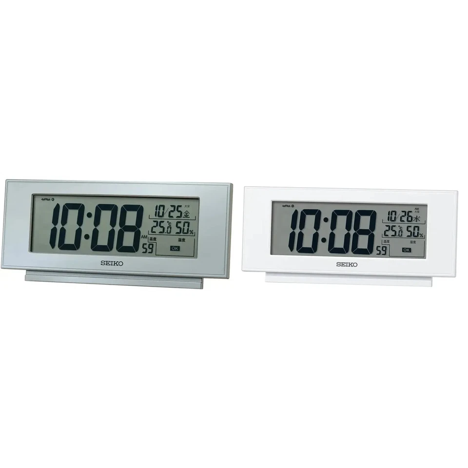 Seiko Digital Alarm Clock Radio Temp Humidity Display SQ794S/SQ794W Fr Japan - Image 1 of 1
