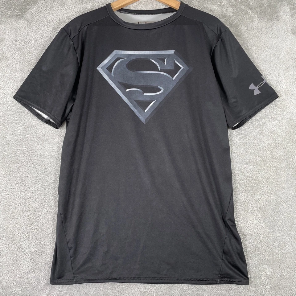 Camisa de compresión Under Armour Superman para hombre 3XL negra Heatgear gimnasio alter ego Foto 1 de 4