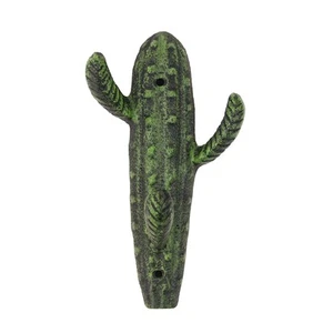 Gancho de montaje en pared de cactus verde para abrigo sombrero percha de almacenamiento rústico boho decoración del hogar - Imagen 1 de 5