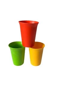 3 Tupperware 7oz Tumbler Cups Set 109 Kid Classic - Picture 1 of 2