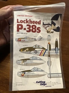 Calcomanías de vanguardia 72069 escala 1/72 P-38 Lightnings #2 arte nariz de J&L’s - Imagen 1 de 7