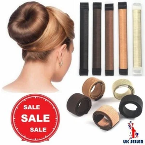 New Hair Bun Maker Donut Styling Bands Former Foam French Twist Magic DIY - Picture 1 of 12