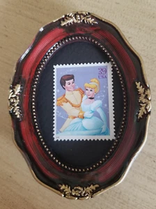 FRAMED 2006 CINDERELLA AND PRINCE CHARMING UNUSED U.S. POSTAGE STAMP - Picture 1 of 2